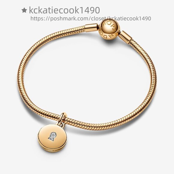 Pandora Openable & Engravable Love Locket Dangle Charm - Picture 4 of 8